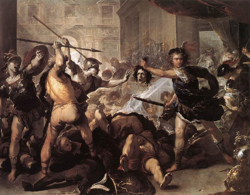 GIORDANO, Luca Perseus Fighting Phineus and his Companions dfhj